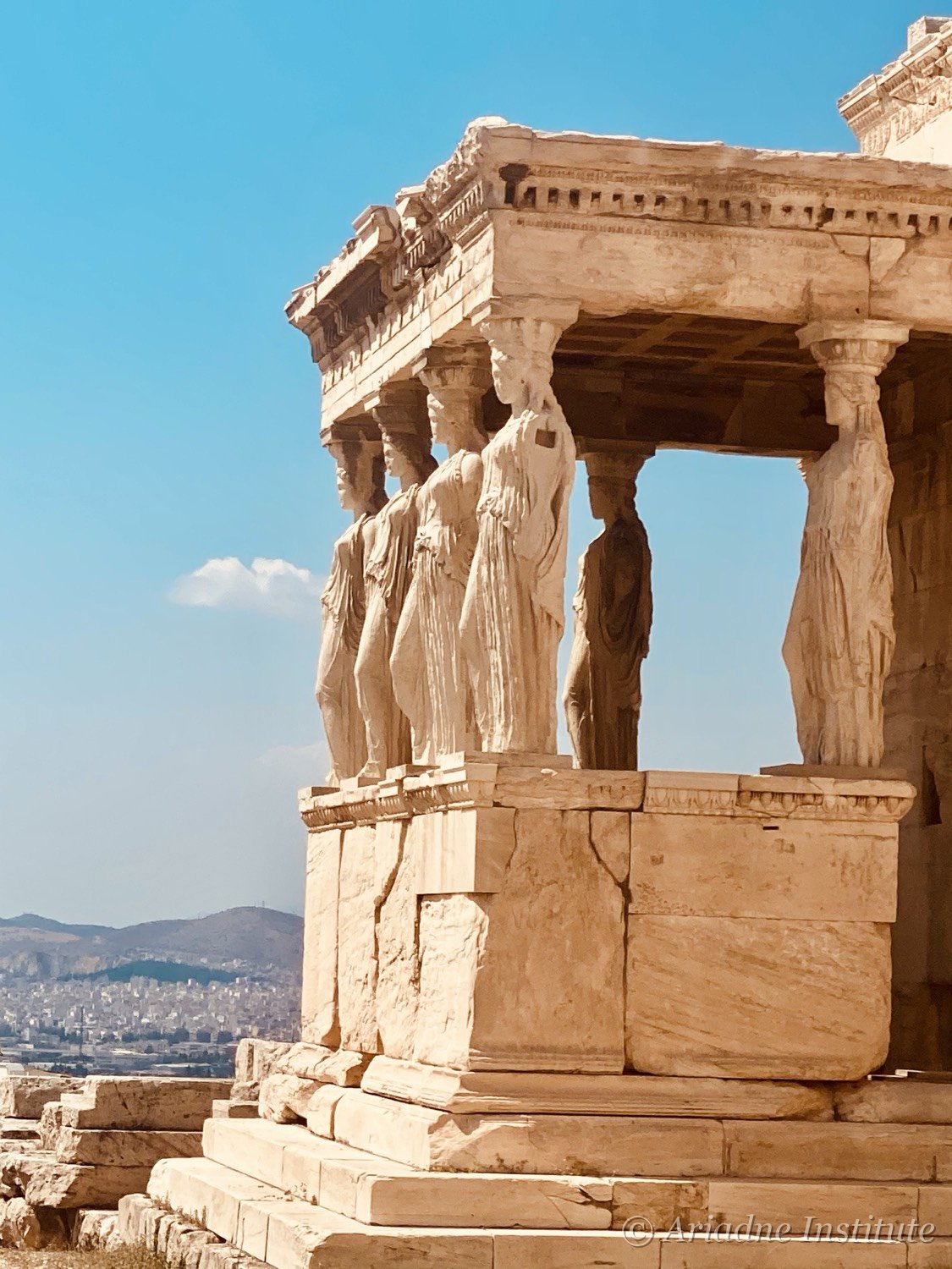 The Caryatids of the Erechtheion on the Acropolis, Athens
