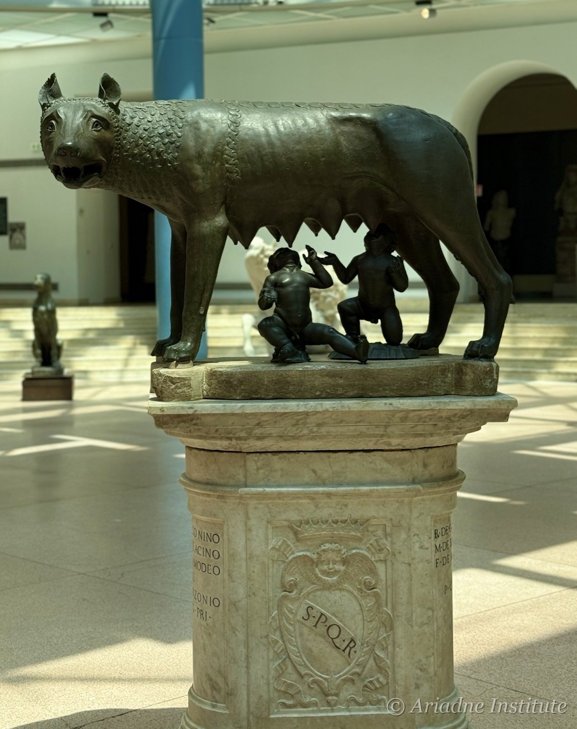 The Capitoline Wolf nursing Romulus and Remus, Capitoline Museums, Rome